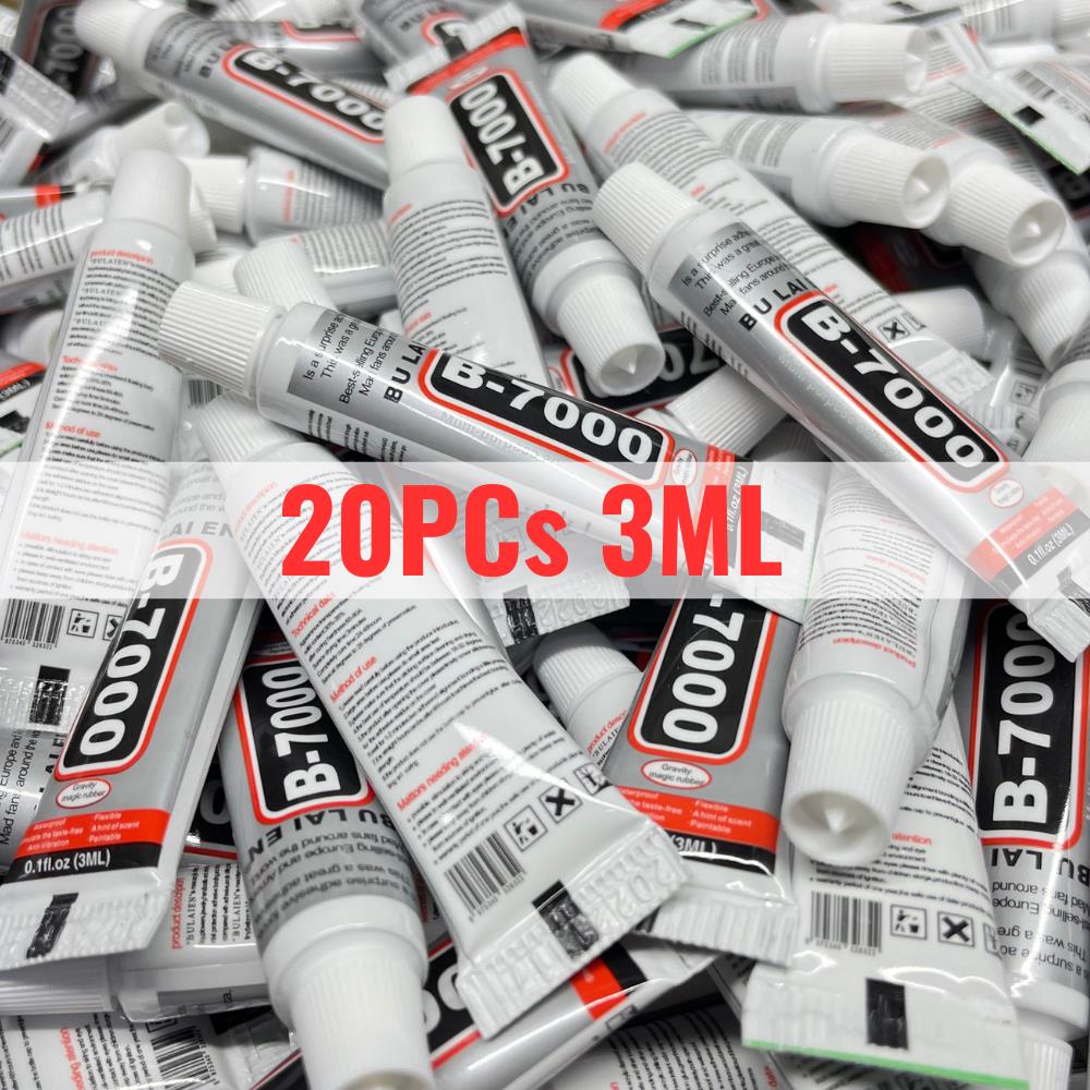 Contact Cement Glue - 1/5/10/20pcs B7000 3ML แก้วพลาสติก Universal DIY