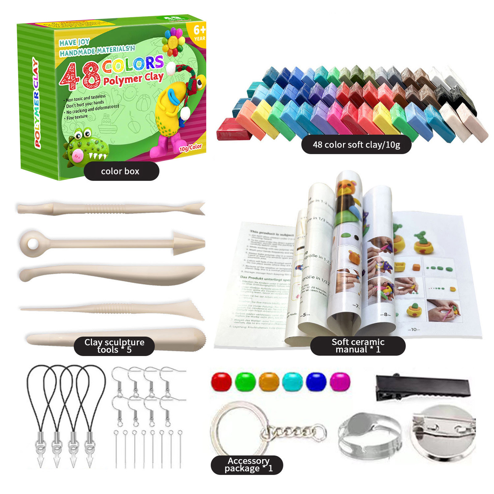 Foam Clay Sculpt - Foaming Powder Polymer Clay ชุด Sculpting