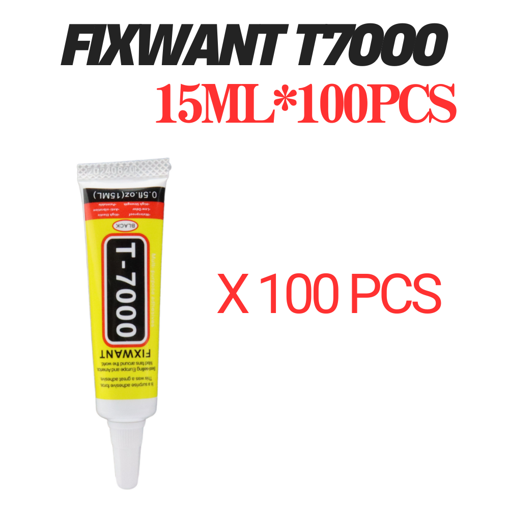 Contact Cement Glue - 100PCS 15ML T-7000 สีดํา Contact ส่วนประกอบอิเล็กทรอนิกส์กาวซ่อมโทรศัพท์กาว