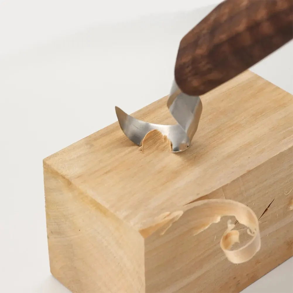 Craft Knife Set - ‌ 1PC Professional ไม้แกะสลักชุดมีดใบมีดโค้ง & Scraper-เครื่องมือหัตถกรรมสําหรับ