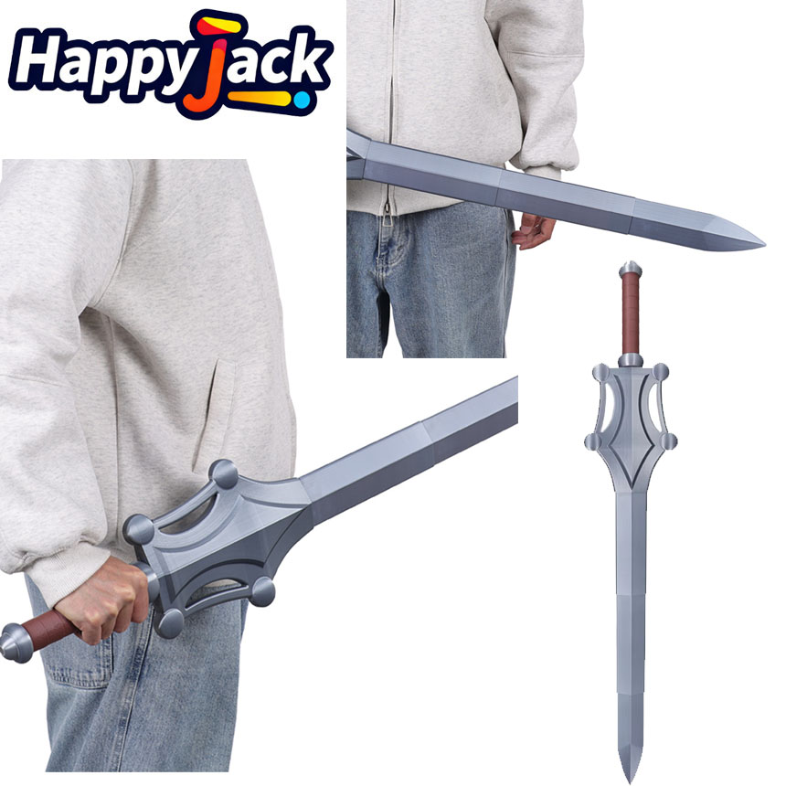 Cosplay Prop Knife - แฟนตาซี ฮี คอสเพลย์ มีดพลาสติกสีเงิน อุปกรณ์ประกอบฉากสำหรับผู้ชาย ภาพยนตร์ปี