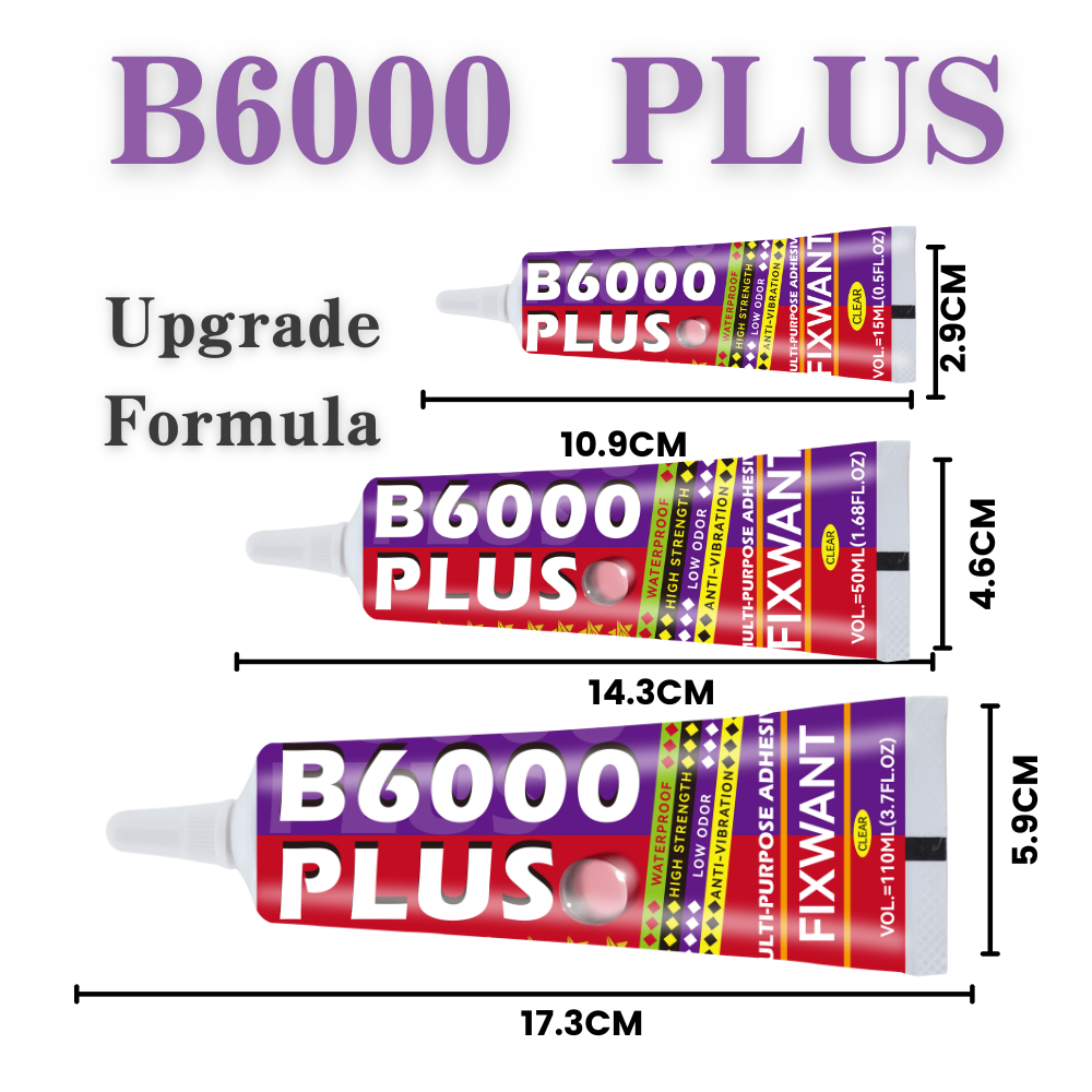 Contact Cement Glue - B6000 PLUS 15/50/110ML CLEAR Contact ซ่อมโทรศัพท์กาว
