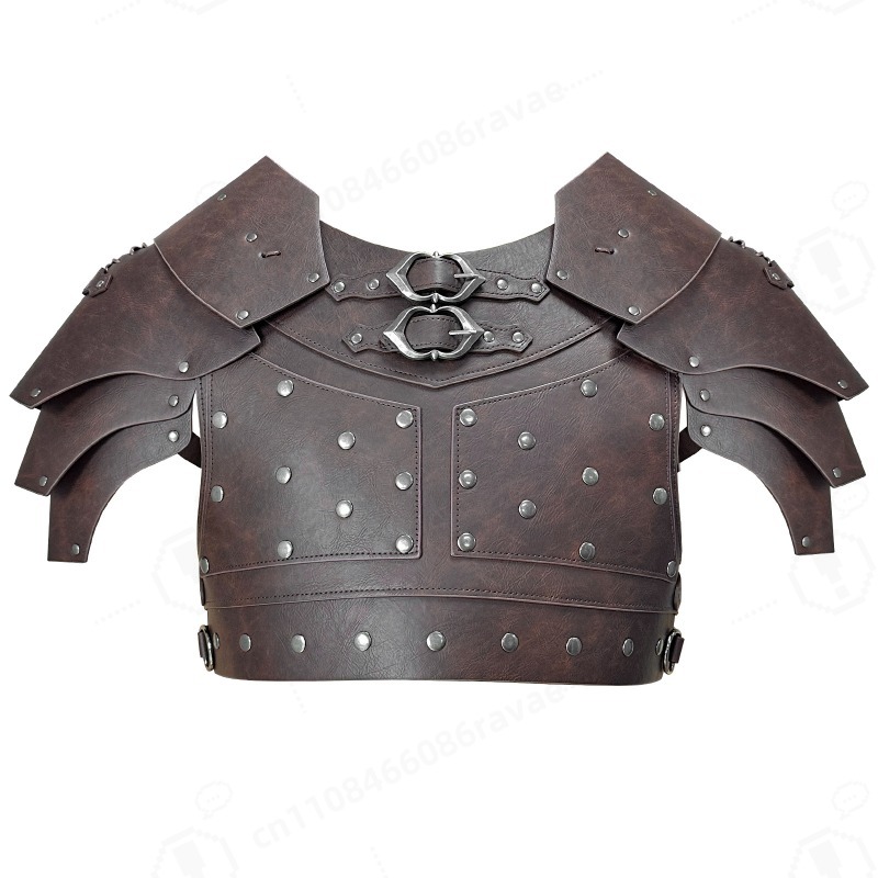 Cosplay Prop - ชุดเกราะไหล่แบบมีหมุดยุคกลาง ชุดเกราะไวกิ้ง สำหรับฮาโลวีน LARP คอสเพลย์