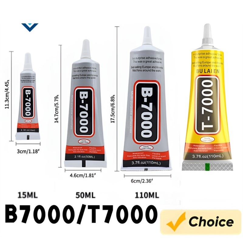 Contact Cement Glue - กาวซ่อมโทรศัพท์มือถือ B-7000 ใส ขนาด 15 มล.