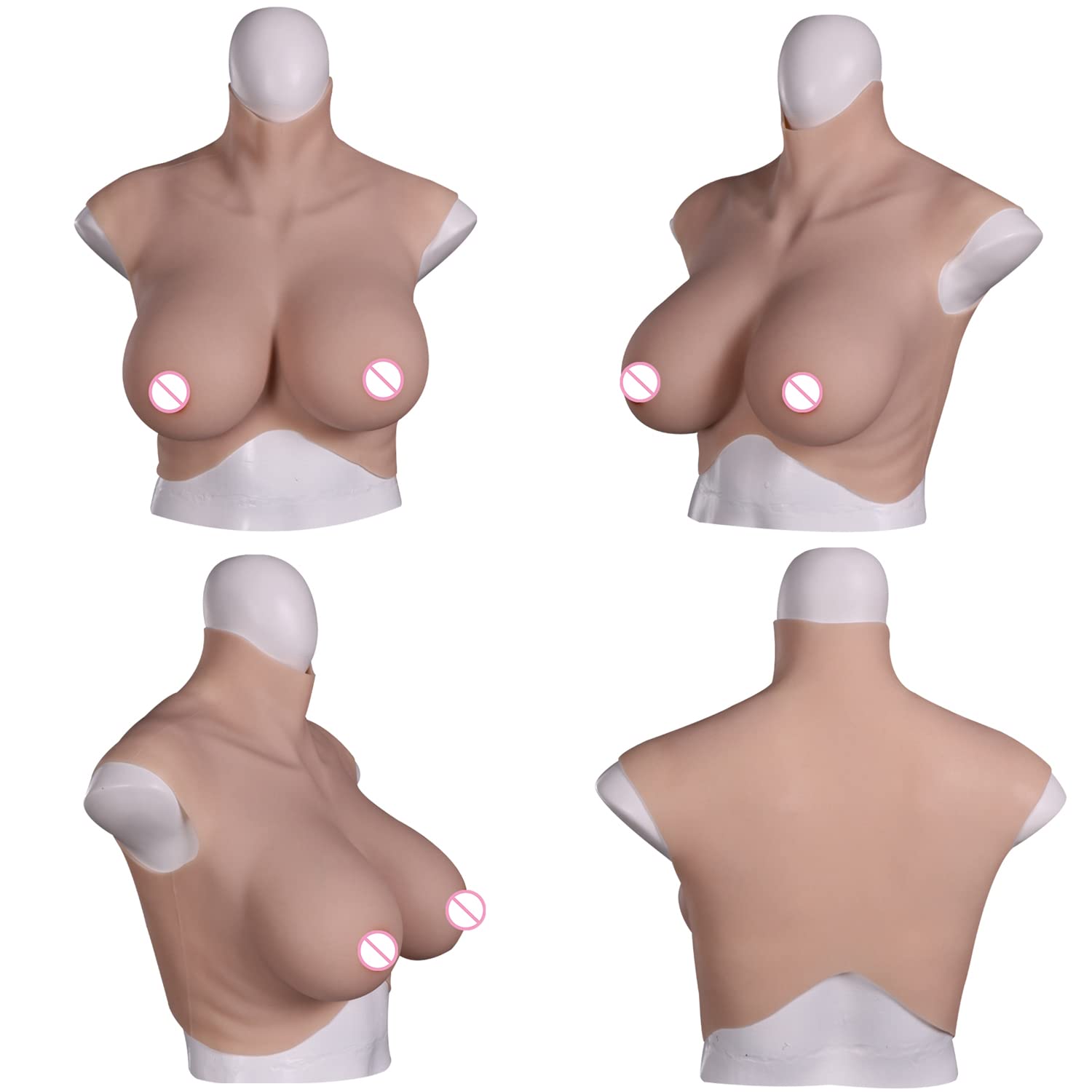 Cosplay Prop Filler - Boobs ปลอมซิลิโคน Filler หน้าอกปลอมรูปแบบชายหญิง Sissy Crossdresser