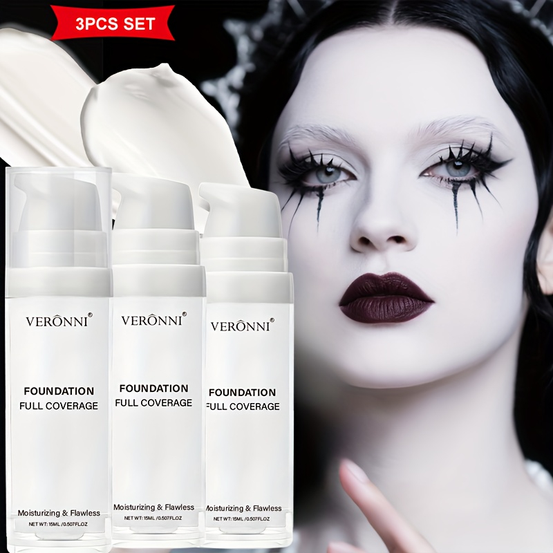 Cosplay Prop Primer - Matte White Liquid Foundation แต่งหน้า,Buildable Coverage