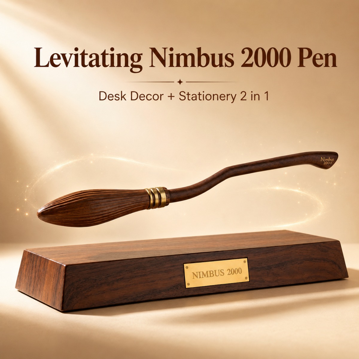 Cosplay Floating Prop - ปากกาลอยได้ Haries Penggemar Nimbus 2000 ปากกาลูกลื่นแม่เหล็ก