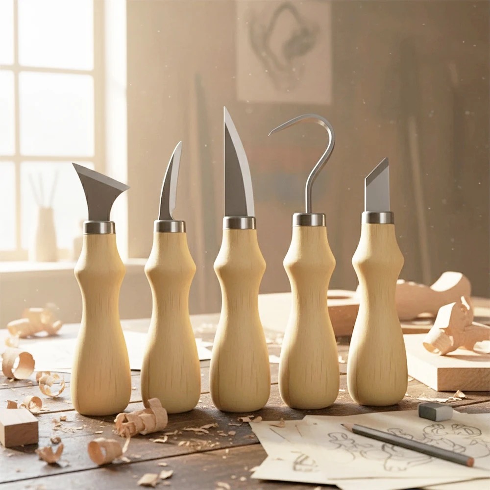 ชุดเครื่องมือแกะสลักไม้ 5 ชิ้น - Craft Knife Set บทวิจารณ์และราคา