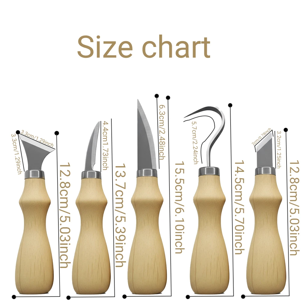 ชุดเครื่องมือแกะสลักไม้ 5 ชิ้น - Craft Knife Set บทวิจารณ์และราคา