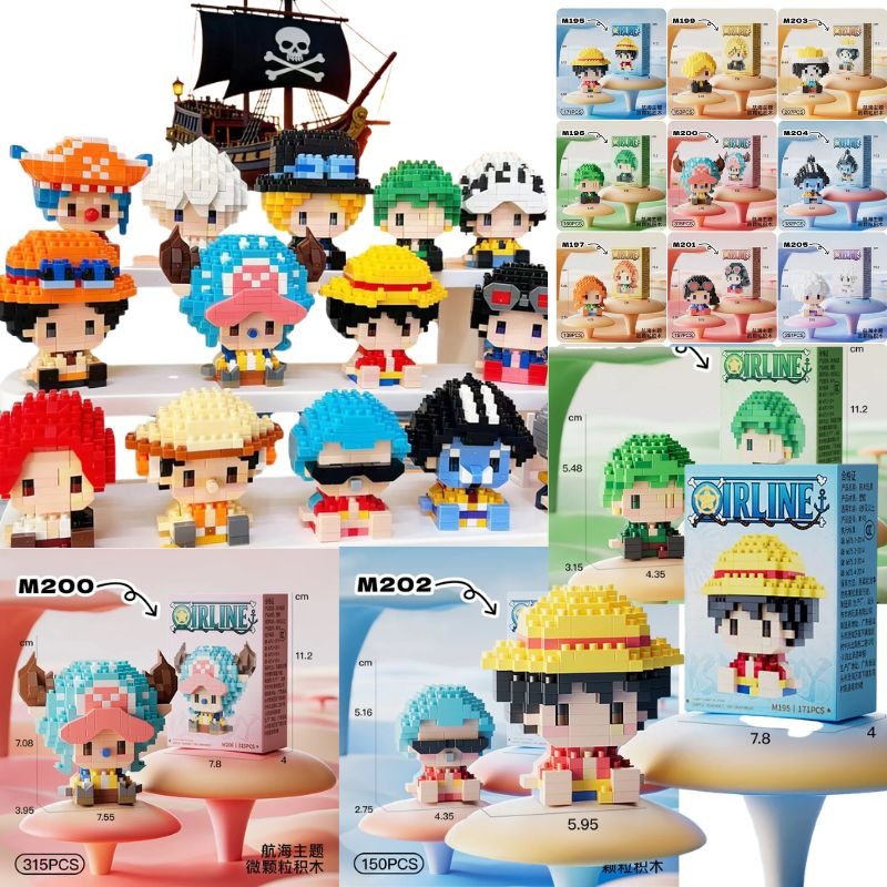 ตัวต่ออนิเมะ วันพีซ ลูฟี่ นามิ - Cosplay Prop Building บทวิจารณ์และราคา