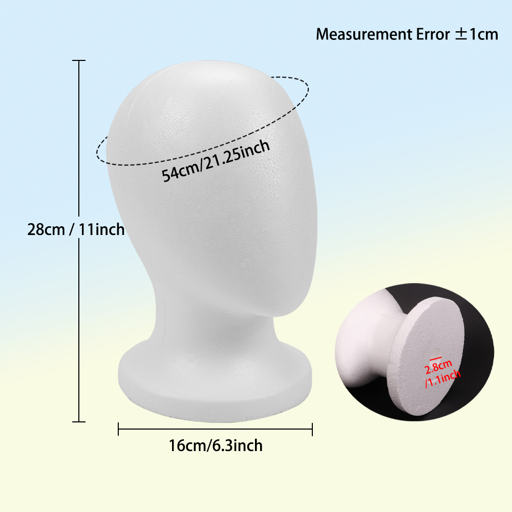 หัวหุ่นไร้หน้าสำหรับวางวิกผม ท - Cosplay Prop Foam บทวิจารณ์และราคา