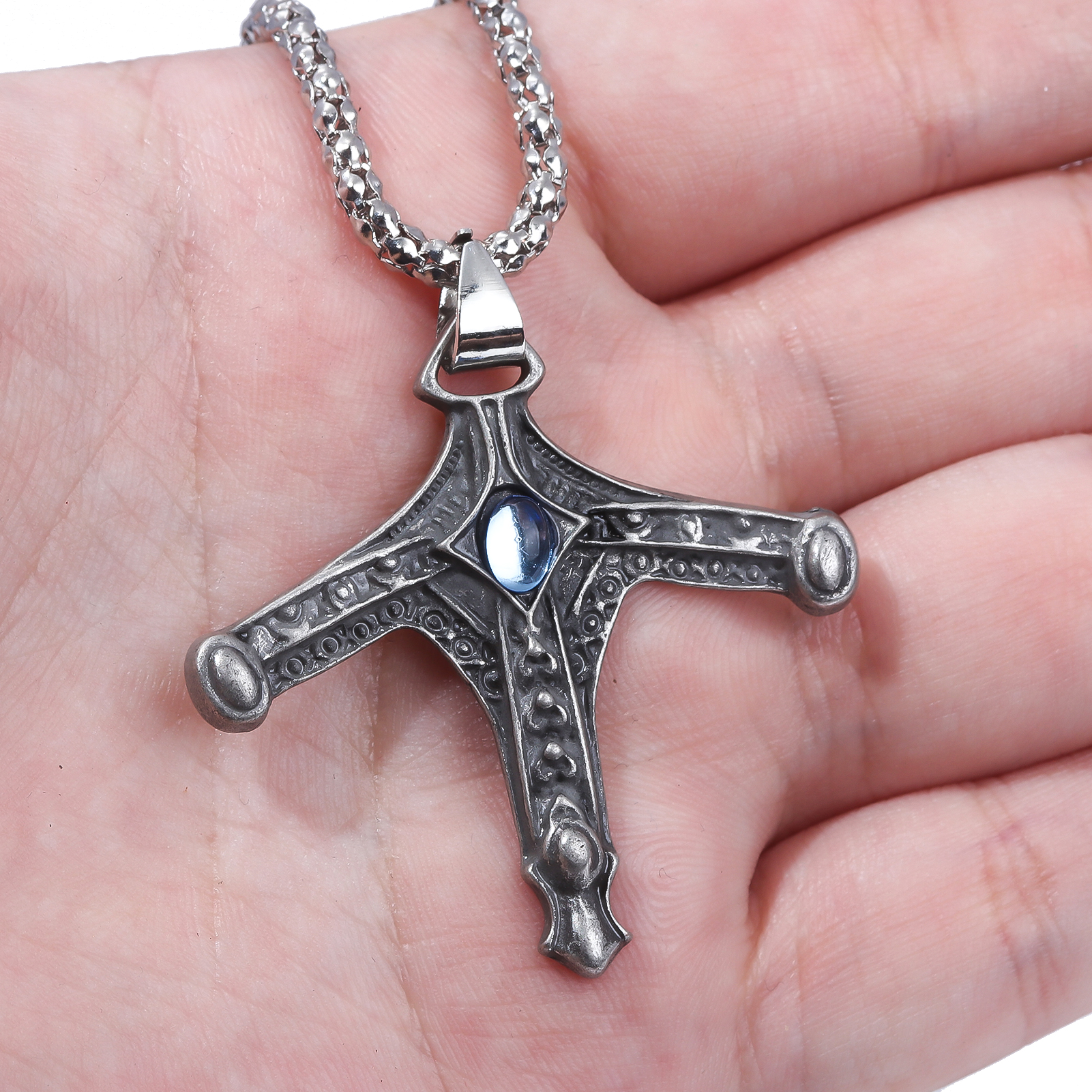 Liontin kalung salib สร้อยพร้อ - Bloodborne Cosplay Prop บทวิจารณ์และราคา