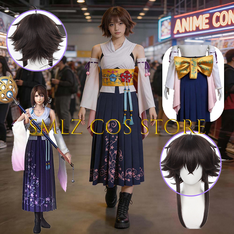 Smlz FFX ยูน่าคอสเพลย์อะนิเมะ  - Prop De Cosplay บทวิจารณ์และราคา