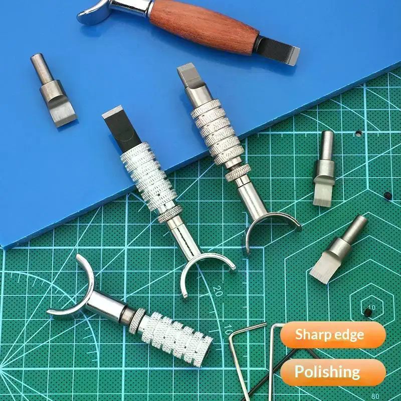 มีดแกะสลักหนังแบบหมุน ด้ามจับก - Craft Knife Set บทวิจารณ์และราคา