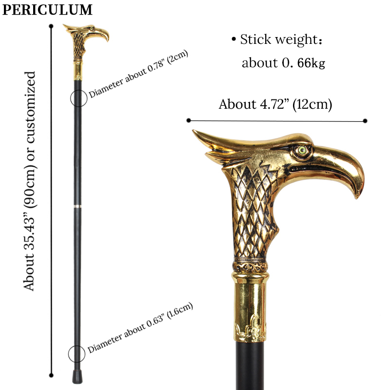 ไม้เท้าหัวนกอินทรีสีทองเงางามพ - Detachable Cosplay Prop บทวิจารณ์และราคา