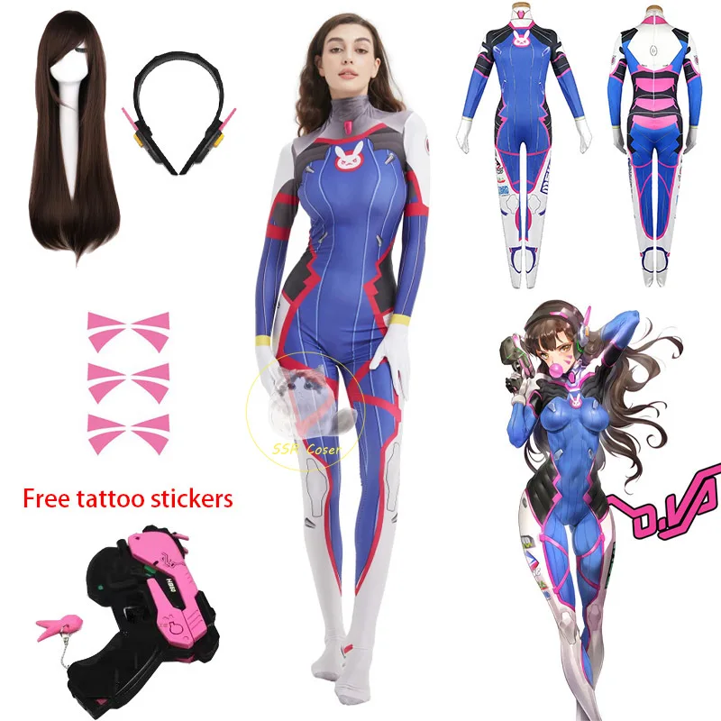 DVA ชุดบอดี้สูทชุดคอสเพลย์ผู้ห - Dva Cosplay Prop บทวิจารณ์และราคา