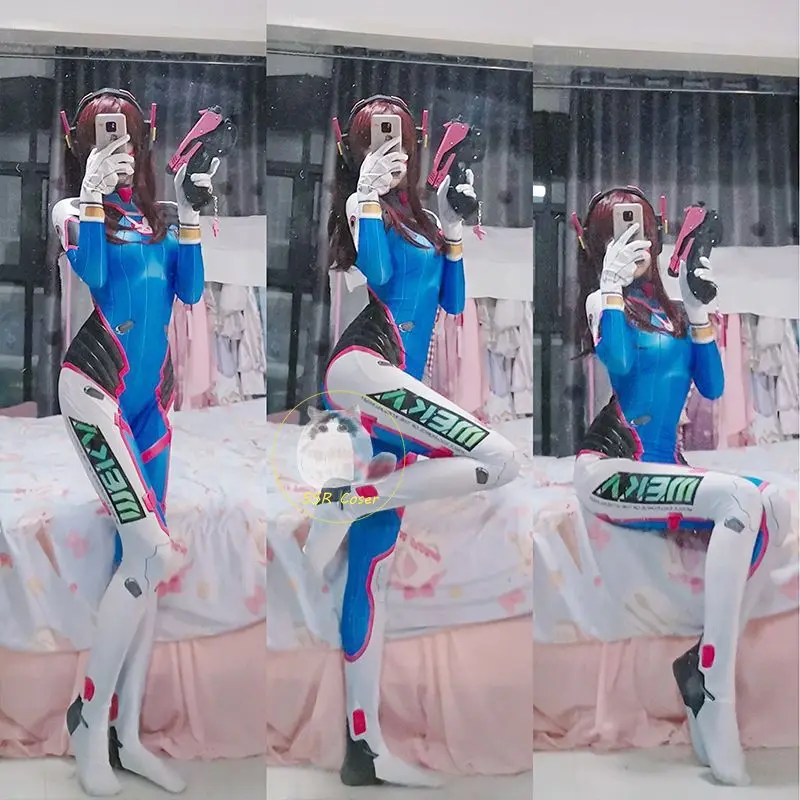 DVA ชุดบอดี้สูทชุดคอสเพลย์ผู้ห - Dva Cosplay Prop บทวิจารณ์และราคา