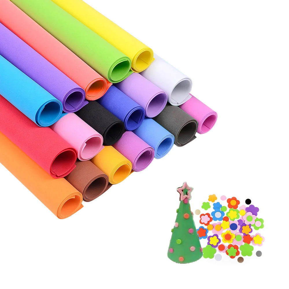แผ่นโฟม EVA สีสันสดใส 16 สี หน - Cosplay Props Eva Foam บทวิจารณ์และราคา