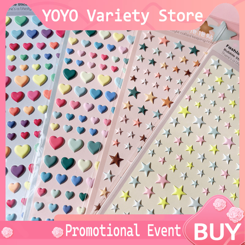 สติกเกอร์รูปหัวใจและดาว 3 มิติ - Cosplay Props Eva Foam บทวิจารณ์และราคา
