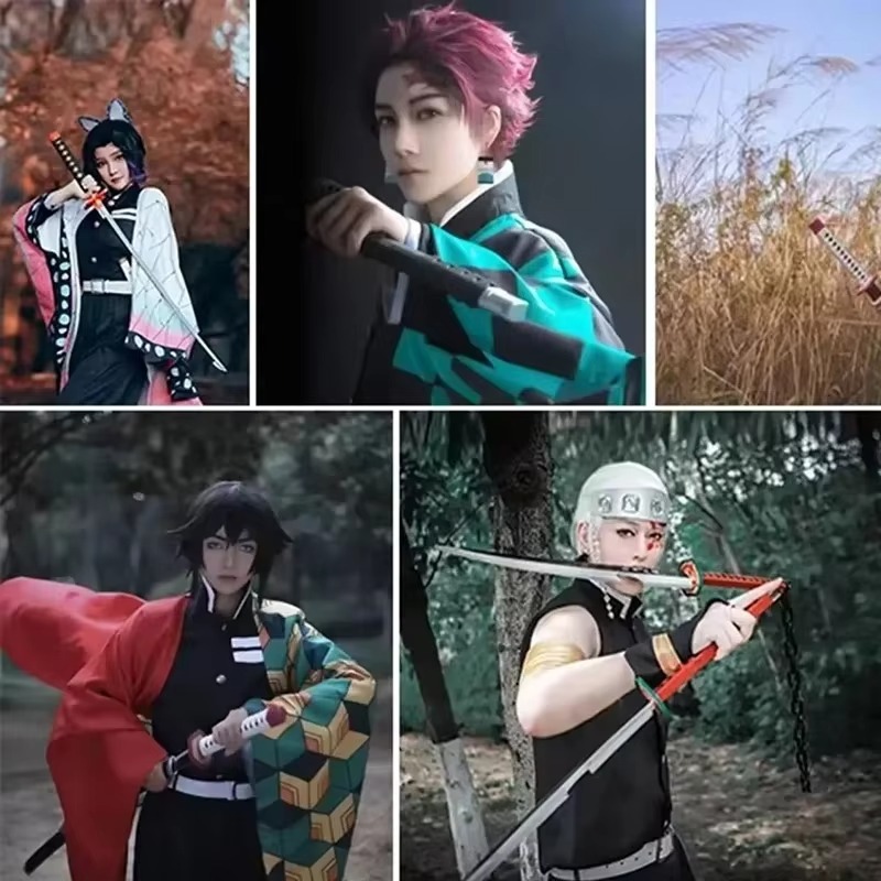41in/104 ซม.Demon Slayer Katan - Cosplay Prop Knife บทวิจารณ์และราคา